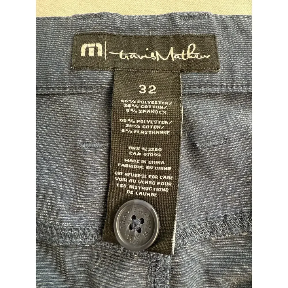 Travis Mathew 32x31 Blue Navy Right On Time Performance Golf Pants Mens Athletic